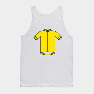 Yellow Leaders Cycling Jersey Tank Top